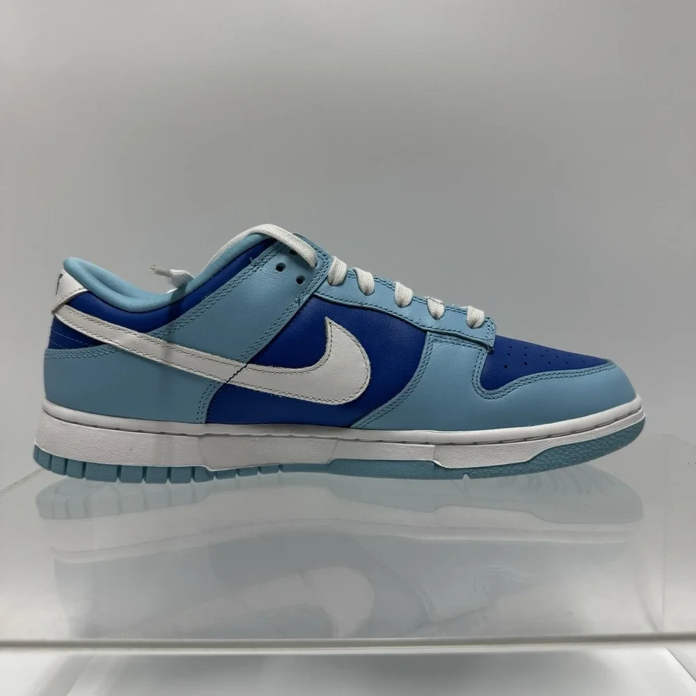 Brand New Nike Dunk Low Retro ARGON DM0121-400 White Blue Shoes Men's Size 9.5